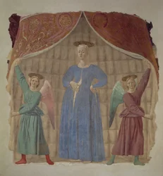 Madonna del Parto, ca. 1450-70 (etter restaurering)